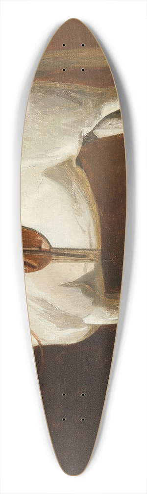 Emil Volkers - A White Horse 39.3 inch art pintail longboard deck