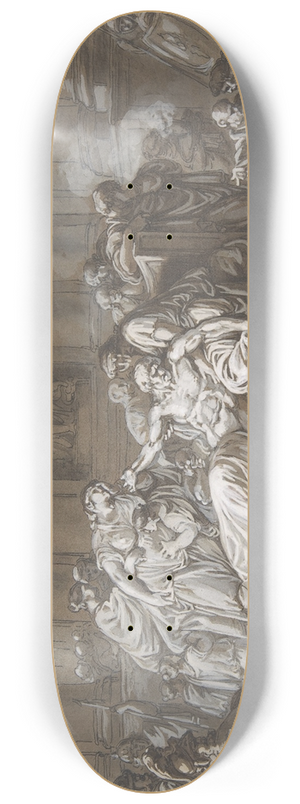 Jean Guillaume Moitte - The Death of Seneca 8.25 inch art skate deck