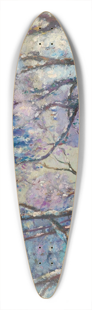Emmanuel de La Villon - Neige et givre 39.3 inch art pintail longboard deck