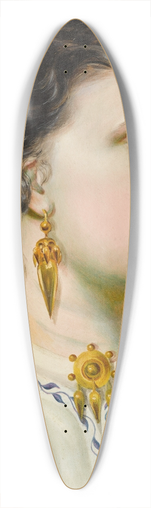 Emma Sandys - The gold earring 39.3 inch art pintail longboard deck