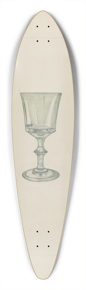 Emma Wilson - Whiskey Glass 39.3 inch art pintail longboard deck
