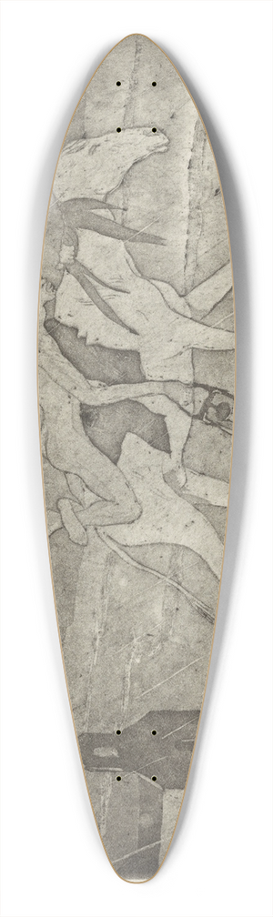 E. Muler - Going Home 39.3 inch art pintail longboard deck
