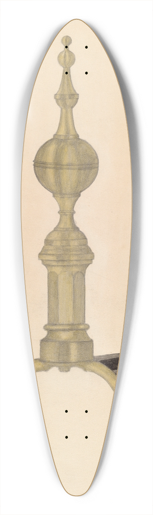 E.N. Dunne - Andiron 39.3 inch art pintail longboard deck