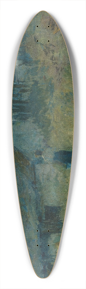 E Phillips Fox - The milking shed 39.3 inch art pintail longboard deck
