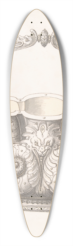 Erasmus Hornick - Design for a Bucket 39.3 inch art pintail longboard deck