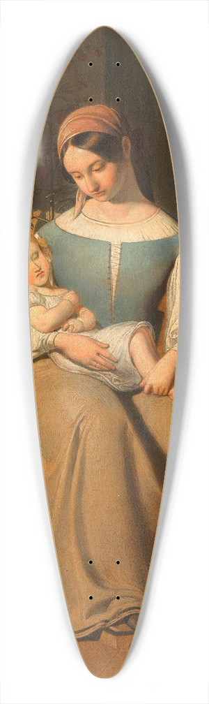 Erasmus Von Engert - Mutter und Kind zu Weihnachten 39.3 inch art pintail longboard deck