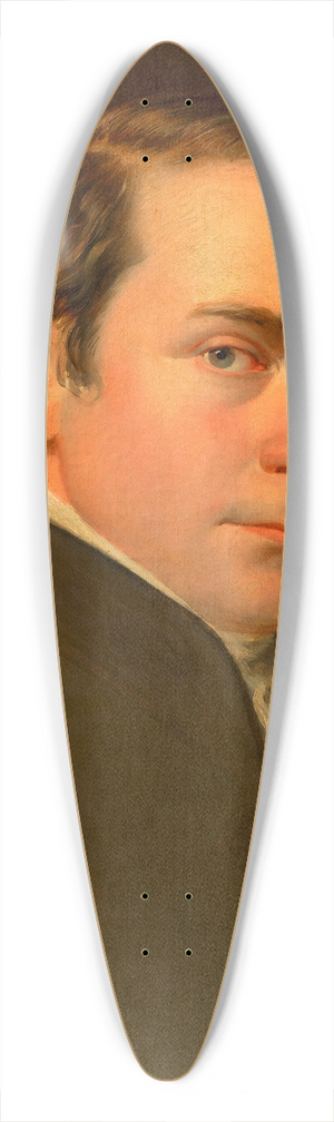 Erasmus Von Engert - Selbstbildnis Erasmus von Engerth 39.3 inch art pintail longboard deck