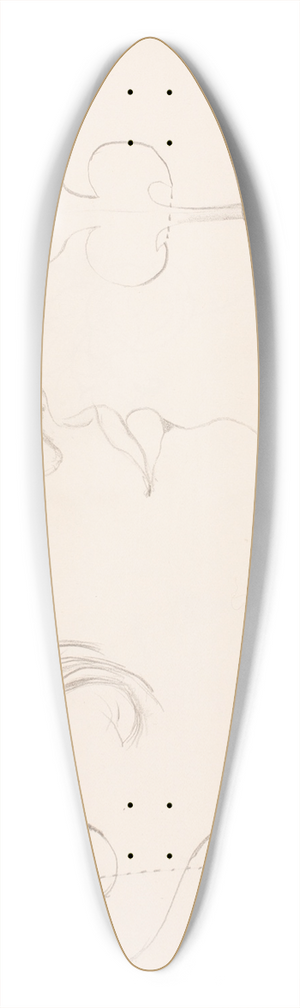 Erasmus Von Engert - Sketchbook drawings pl13 39.3 inch art pintail longboard deck