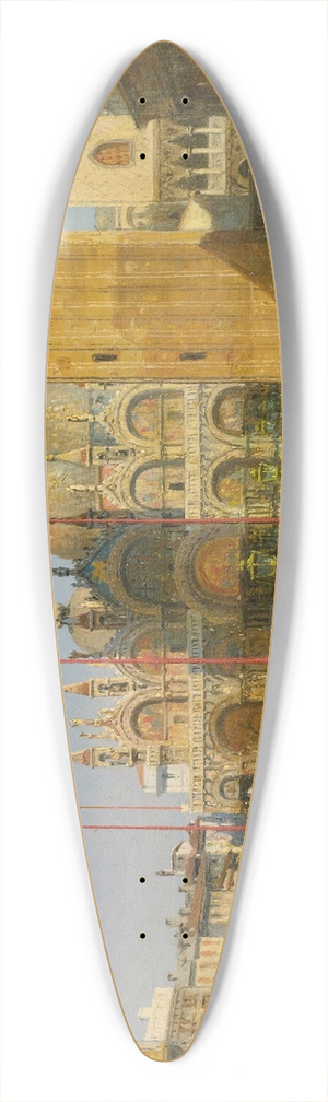 Ercole Calvi - Piazza San Marco 39.3 inch art pintail longboard deck