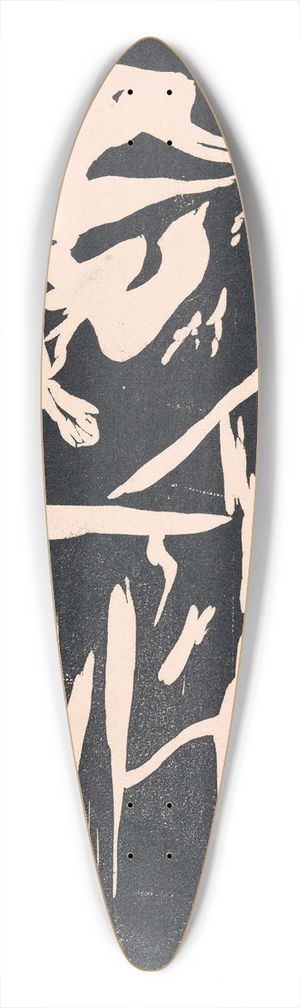 Erich Wichmann - Abstracte compositie 39.3 inch art pintail longboard deck