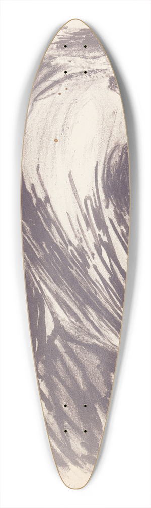 Erich Wichmann - De tragische kikker 39.3 inch art pintail longboard deck