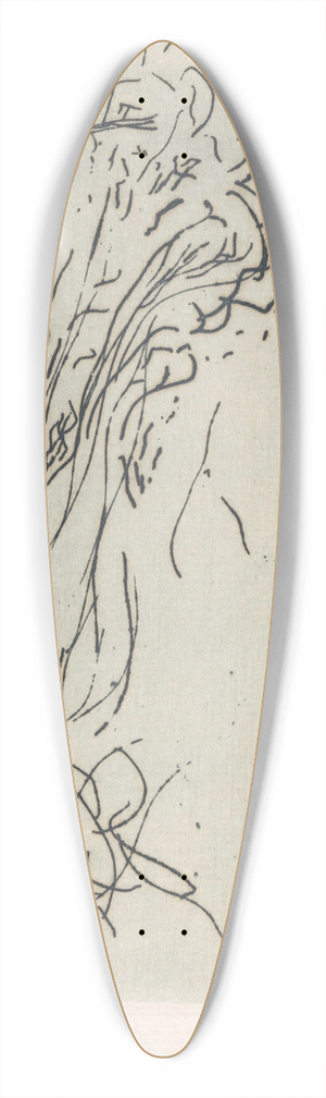 Erich Wichmann - Geabstraheerd bosgezicht 39.3 inch art pintail longboard deck