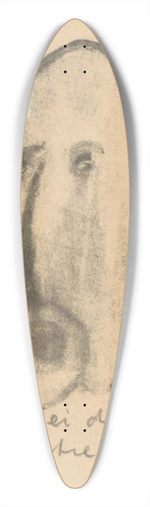 Erich Wichmann - Het zotte ei der democratie 39.3 inch art pintail longboard deck