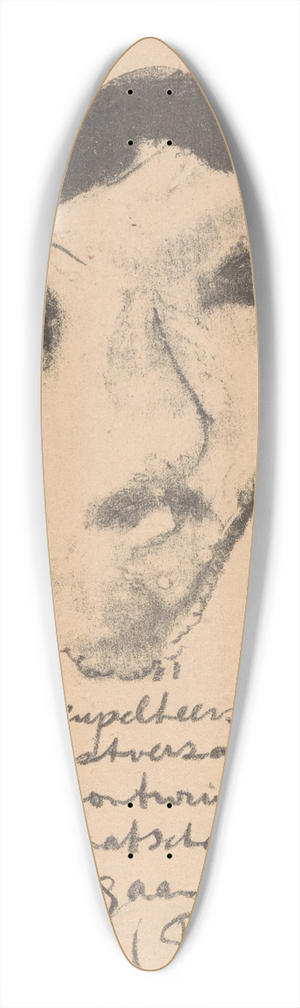 Erich Wichmann - Karikatuur van Gerard Bolland 39.3 inch art pintail longboard deck