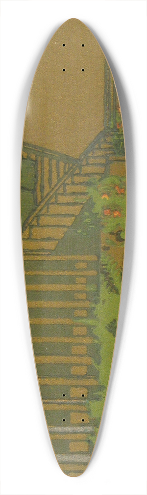 Eric O. W. Ehrstrm - Stairs, an Architectural Study 39.3 inch art pintail longboard deck