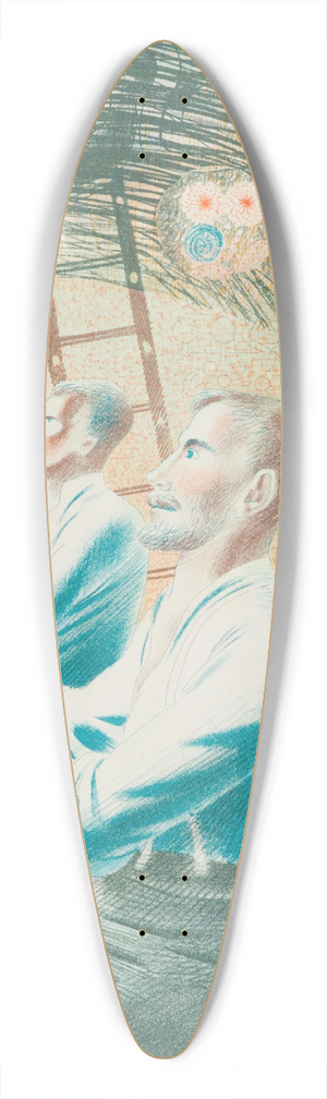 Eric Ravilious - Submarine observation 39.3 inch art pintail longboard deck