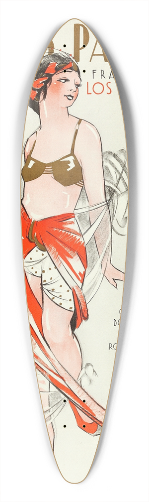 Eric Rohman - Screen Snapshots 39.3 inch art pintail longboard deck