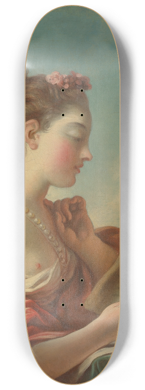 Jean-Honor Fragonard - Allegory of Vigilance 8.25 inch art skate deck