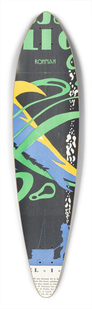 Eric Rohman - The Submarine Eye 39.3 inch art pintail longboard deck
