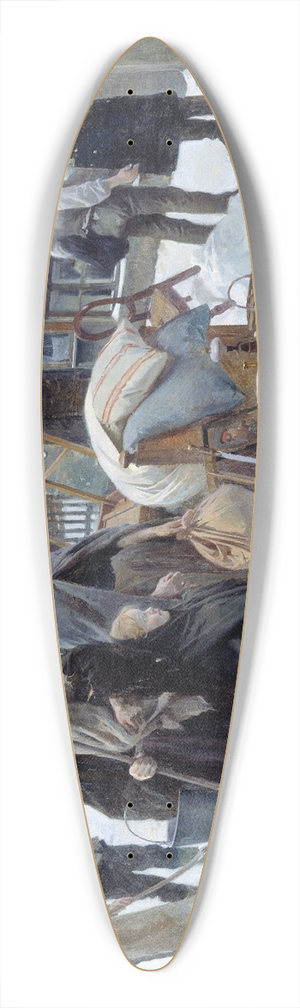 Erik Henningsen - Evicted Tenants 39.3 inch art pintail longboard deck