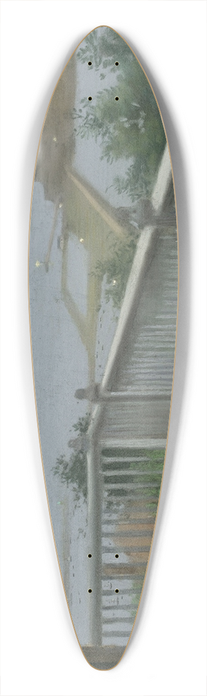 Ernest-Ange Duez - Hauteville House 39.3 inch art pintail longboard deck