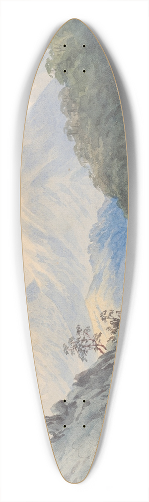 Ernest Arthur Chapman - On the Bealey, Canterbury, N.Z. 39.3 inch art pintail longboard deck