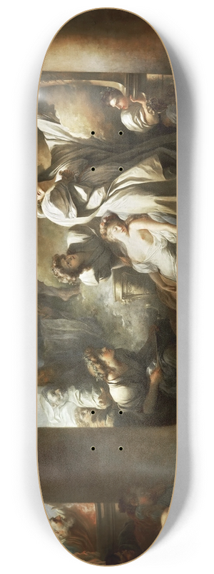 Jean-Honor Fragonard - Coresus Sacrificing Himself To Save Callirhoe 8.25 inch art skate deck