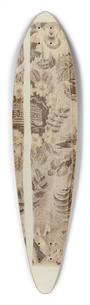 Ernest Capaldo - Historical Printed Textile 39.3 inch art pintail longboard deck