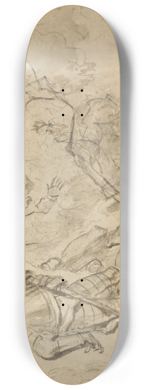 Jean-Honor Fragonard - Don Quixote Defeated by the Windmill 8.25 inch art skate deck Jean-Honor Fragonard - Don Quixote Defeated by the Windmill 8.25 inch art skate deck