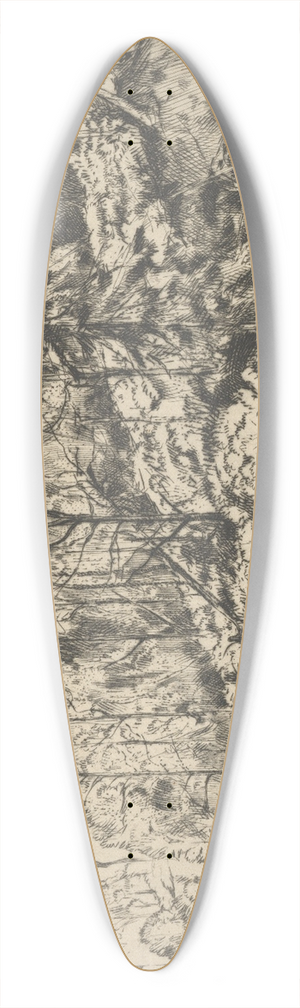 Ernest Haskell - Autumnal Point 39.3 inch art pintail longboard deck