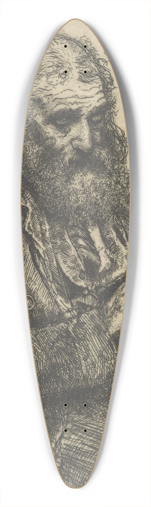 Ernest Haskell - Blind Gypsy 39.3 inch art pintail longboard deck