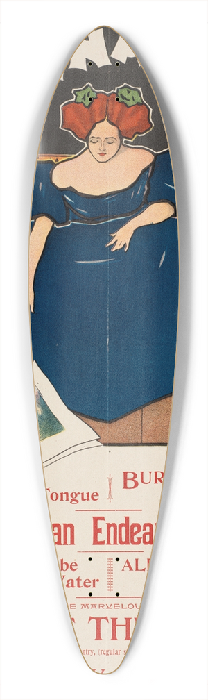 Ernest Haskell - The Sunday journal 39.3 inch art pintail longboard deck
