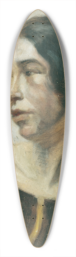Ernestine von Httenbrenner - Dame in gestreiftem Kleid 39.3 inch art pintail longboard deck