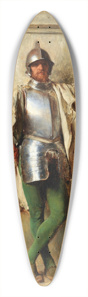 Ernest Meissonier - A Guard 39.3 inch art pintail longboard deck