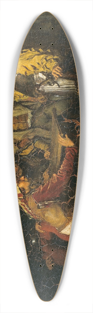 Ernest Meissonier - The Guard Room 39.3 inch art pintail longboard deck
