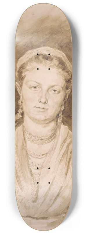 Jean-Honor Fragonard - Portrait of a Neapolitan Woman 8.25 inch art skate deck