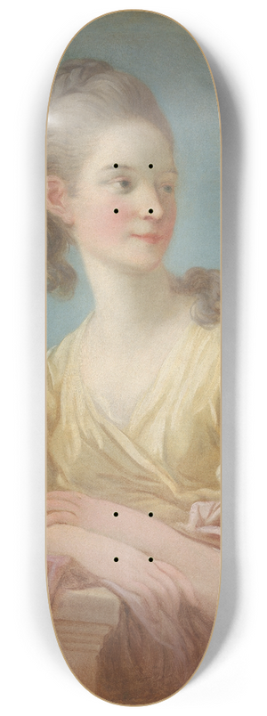 Jean-Honor Fragonard - Portrait of a Young Woman 8.25 inch art skate deck