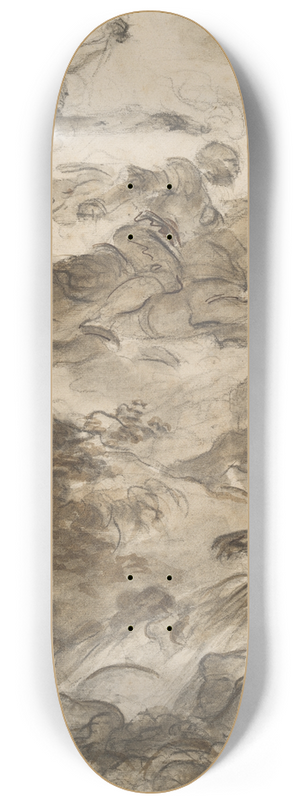 Jean-Honor Fragonard - Rinaldo, Astride Baiardo, Flies Off in Pursuit of Angelica 8.25 inch art skate deck Jean-Honor Fragonard - Rinaldo, Astride Baiardo, Flies Off in Pursuit of Angelica 8.25 inch art skate deck