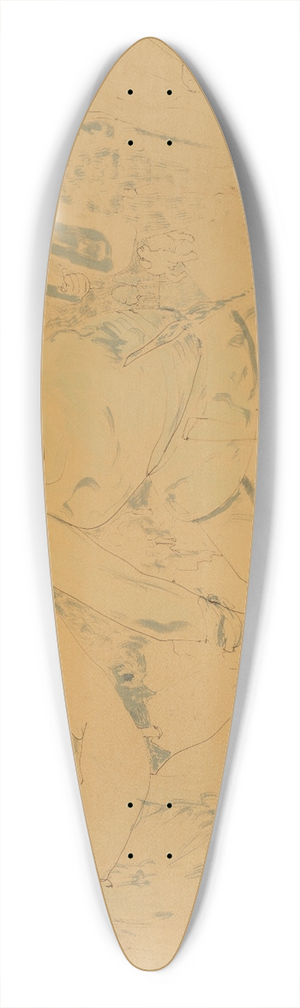Ernst Josephson - Scene from Hamlet 39.3 inch art pintail longboard deck