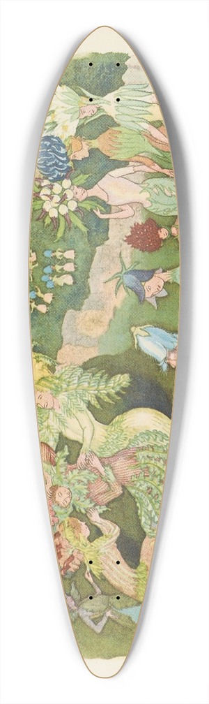 Ernst Kreidolf - Der Alpengarten 39.3 inch art pintail longboard deck