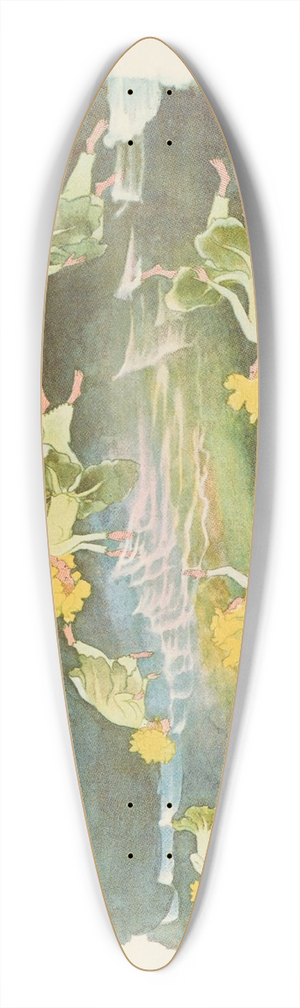 Ernst Kreidolf - Primula Aoricula 39.3 inch art pintail longboard deck