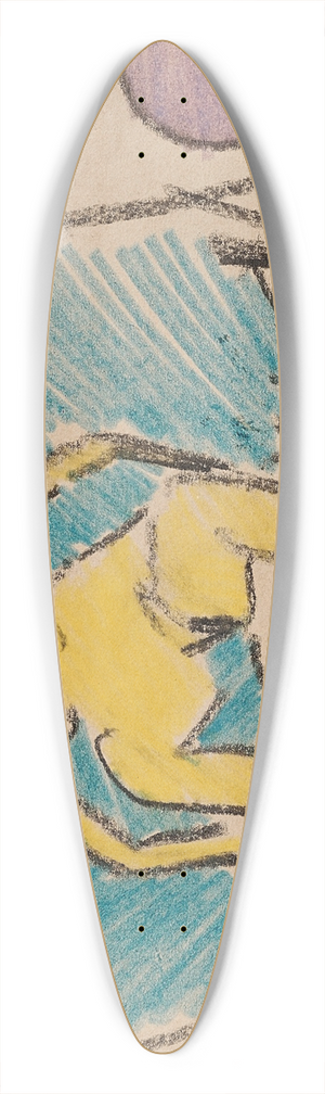 Ernst Ludwig Kirchner - Badende 39.3 inch art pintail longboard deck
