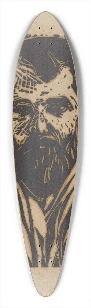 Ernst Ludwig Kirchner - Brtiger Alter 39.3 inch art pintail longboard deck