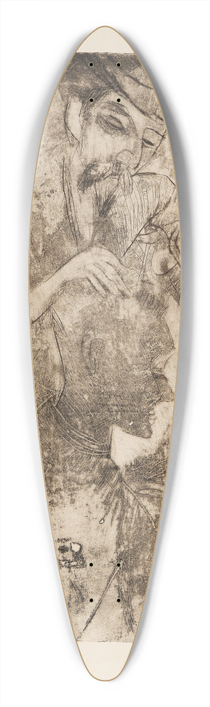 Ernst Ludwig Kirchner - Der Friseur 39.3 inch art pintail longboard deck