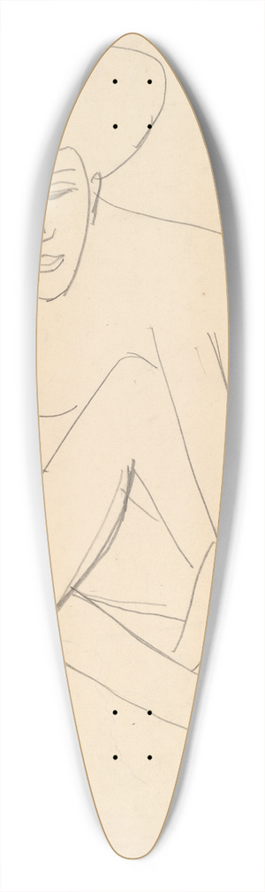 Ernst Ludwig Kirchner - Dodo Seated 39.3 inch art pintail longboard deck