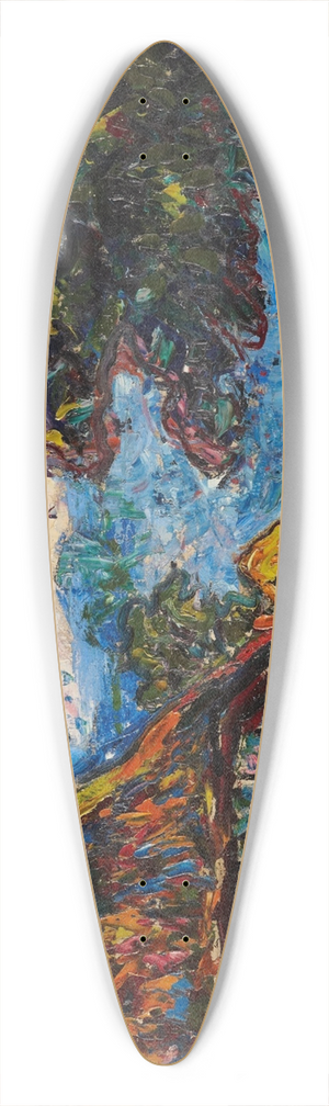 Ernst Ludwig Kirchner - Fehmarn Houses 39.3 inch art pintail longboard deck