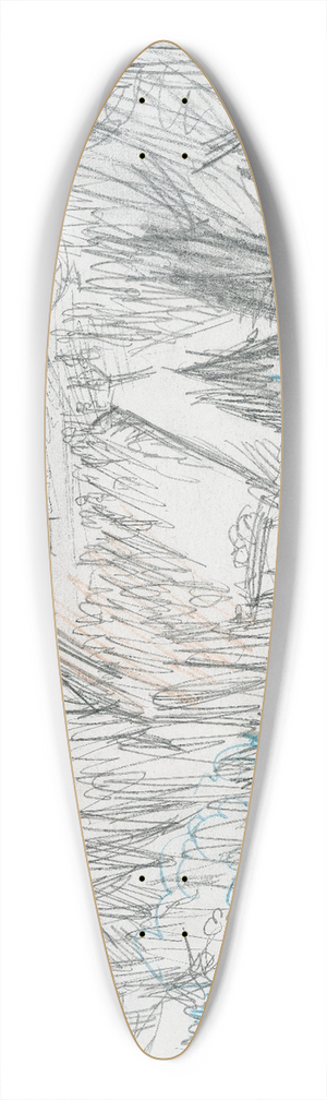 Ernst Ludwig Kirchner - Forest landscape 39.3 inch art pintail longboard deck