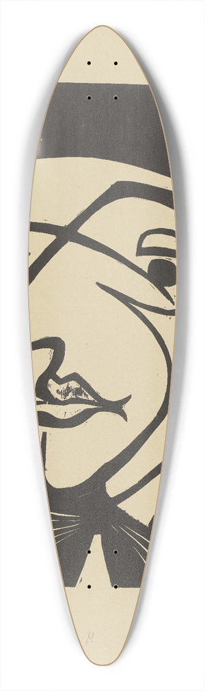 Ernst Ludwig Kirchner - Maler M. 39.3 inch art pintail longboard deck