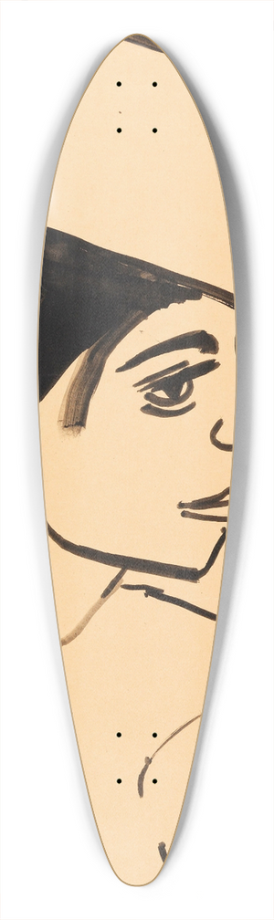 Ernst Ludwig Kirchner - Mdchenkopf 39.3 inch art pintail longboard deck