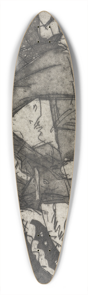 Ernst Ludwig Kirchner - Mdchen mit zwei Kindern 39.3 inch art pintail longboard deck
